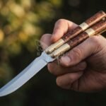 Dangal Filipino Traditional Series D2 Steel Beautiful Blade Butterfly Balisong Knife USA Made With Rose Wood Handle BF-101