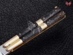 BF-114 Filipino Traditional D2 Steel Beautiful Blade Butterfly Balisong Knife USA Made Gift For Him With Rose Wood Handle Best Quality Knife - Image 5
