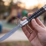 Bukal Philippine Visayan Damascus Steel Blade Butterfly Balisong Knife USA Made Gift For Him With Beautiful Handle BF-130