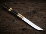 Kalayaan balisong butterfly knife open with the blade showing, second view