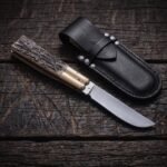 Balete Philippine Visayan D2 Steel Blade Butterfly Balisong Knife USA Made Gift For Him With Stag Horn Handle BF-122