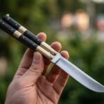 Liwayway Filipino Traditional D2 Steel Beautiful Blade Butterfly Balisong Knife USA Made Gift For Him With Rose Wood Handle BF-109