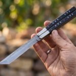 Dagat Philippine Visayan Damascus Steel Blade Butterfly Balisong Knife USA Made Gift For Him With Beautiful Handle BF-124
