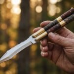 Sibat Filipino Traditional Series D2 Steel Beautiful Dagger Blade Butterfly Balisong Knife USA Made Gift For Him With Rose Wood Handle BF-102