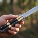 Tanglaw Filipino Traditional D2 Steel Beautiful Blade Butterfly Balisong Knife USA Made Gift For Him With Rose Wood Handle BF-104