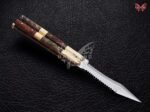 BF-102 Filipino Traditional Series D2 Steel Beautiful Dagger Blade Butterfly Balisong Knife USA Made Gift For Him With Rose Wood Handle - Image 4