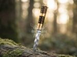 Handmade D2 Steel Balisong Double Edge Knife| Rosewood & Brass Bolsters Handle | Premium Butterfly Knife with Leather Sheath BF-137 - Image 3