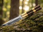 Handmade D2 Steel Balisong Knife | Rosewood & Brass Bolsters Handle | Premium Butterfly Knife with Leather Sheath BF-134