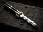 Lawin balisong butterfly knife open with the blade showing