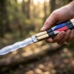 Laya Handmade D2 Steel Balisong Double Edge Knife| Micarta Resin & Brass Bolsters Handle | Premium Butterfly Knife with Leather Sheath BF-160