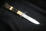 Handmade D2 Steel Balisong Knife| Rose Wood & Brase Bolsters Handle | Premium Butterfly Knife with Leather Sheath BF-151