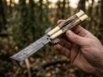Lakas balisong butterfly knife held in hand