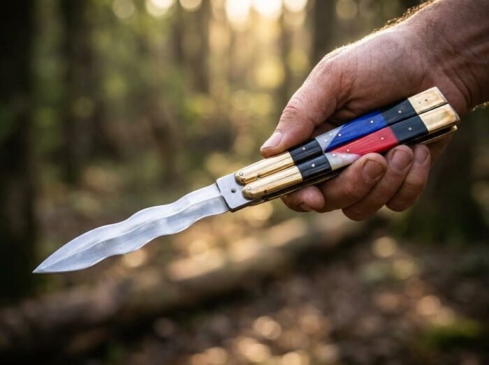 Laya Handmade D2 Steel Balisong Double Edge Knife