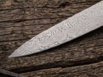 Close up of the Kislap balisong chef knife blade