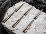 Set of 6 Sinauna Handmade Damascus Steel Balisong Double Edge Blade | Groomsmen Gift Set | BF-142-S6 - Image 10