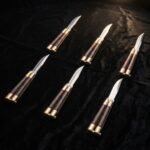 Set of 6 Hedgehog High Carbon Steel Balisong Butterfly Knives with Brass and Kamagong Wood Handles | Groomsmen Gift Set | BF-57-S6 - Image 11