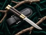 balisong butterfly knife with brass bolser