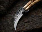 Forge finished high carbon karambit blade of the balisong butterfly knife BF-185
