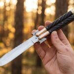 Monitor Lizard Handmade D2 Tool Steel Original Filipino Balisong Butterfly Knife with Brass and Kamagong Wood Handle | 29cm Full Size Collector Gift | BF-82